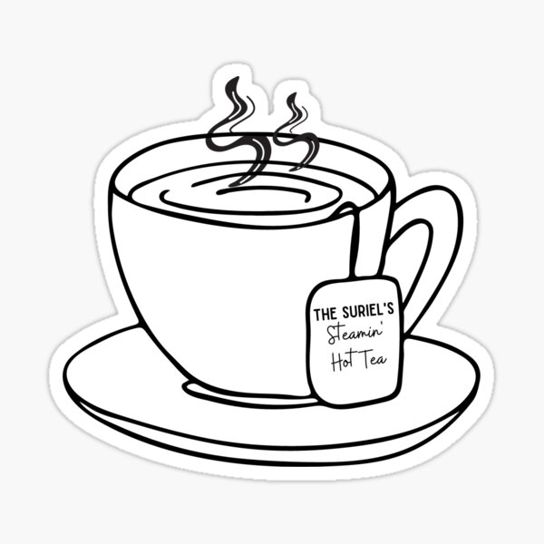 Item preview, The Suriel- Spillin' the Tea- A Court of Thorns and Roses Sticker designed and sold by Courtney Kestner.