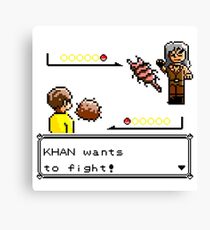 Khan Wants to Fight! Canvas Print