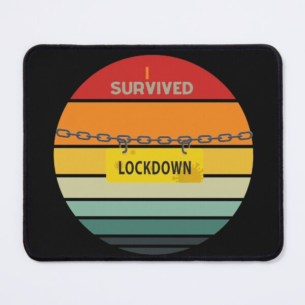 Abc lockdwon - I survived  Mouse Pad