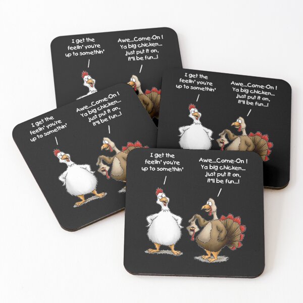 Item preview, Funny Thanksgiving Big Chicken It’ll Be Fun Turkey Cartoon designed and sold by NaomiTankersly.