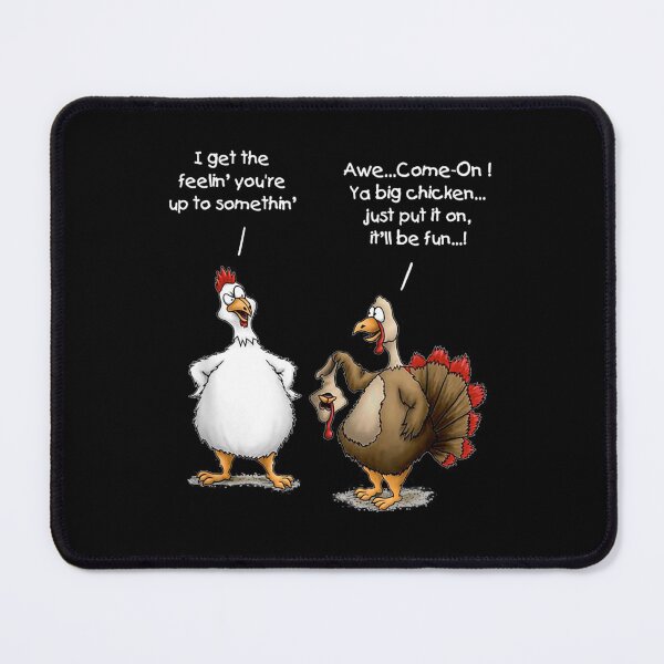 Item preview, Funny Thanksgiving Big Chicken It’ll Be Fun Turkey Cartoon designed and sold by NaomiTankersly.