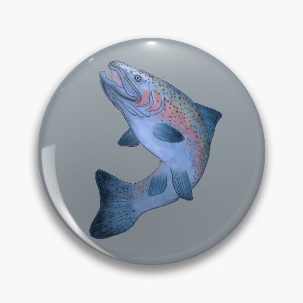 Item preview, Steelhead Trout painting designed and sold by spatiumnatura.