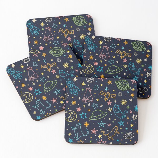 Item preview,  Funny Cats Playing In The Starry Space designed and sold by The-Fancy-Space.
