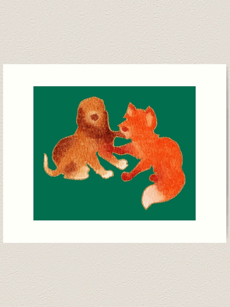 Fox and the hound painting cheap