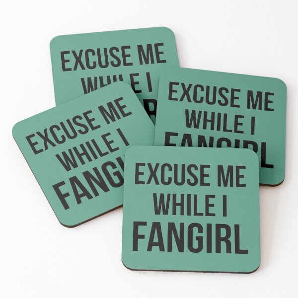Item preview, Excuse Me While I Fangirl Fitted Scoop  designed and sold by CharmbyMA.