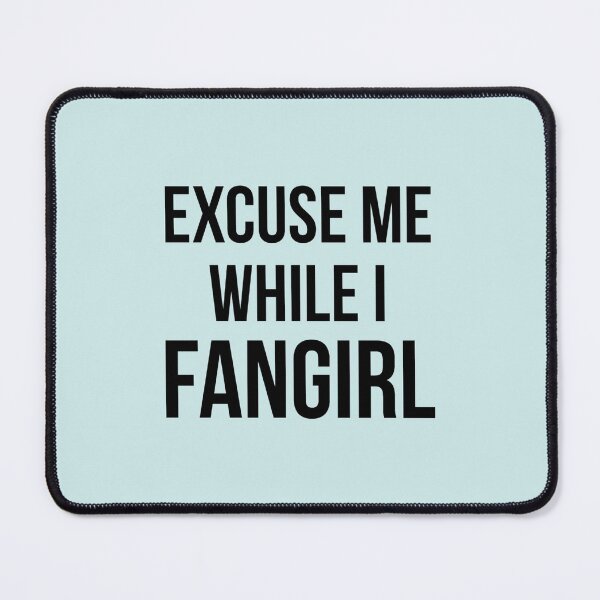 Item preview, Excuse Me While I Fangirl Fitted Scoop  designed and sold by CharmbyMA.