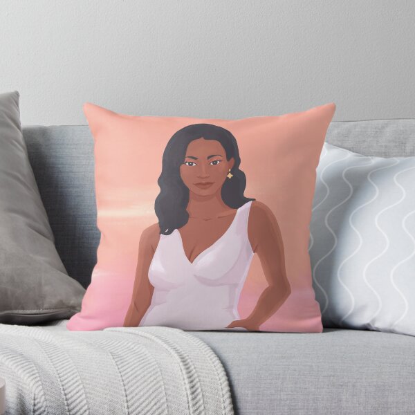 Sana Portrait IV Throw Pillow
