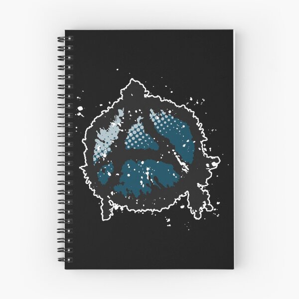 Item preview, Anarchy Symbol in Blue Grey designed and sold by iscaStudioArt.