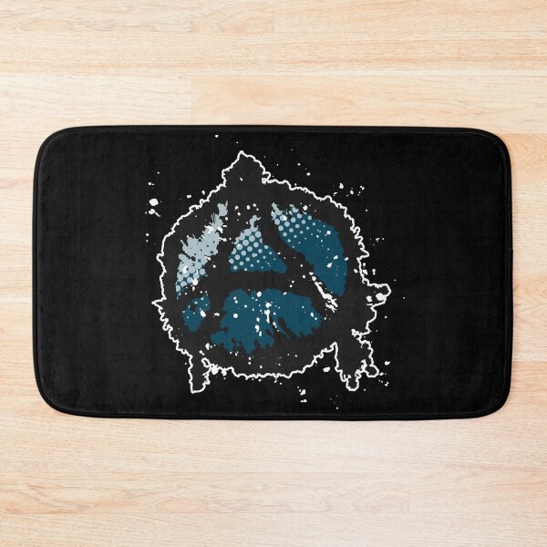 Item preview, Anarchy Symbol in Blue Grey designed and sold by iscaStudioArt.