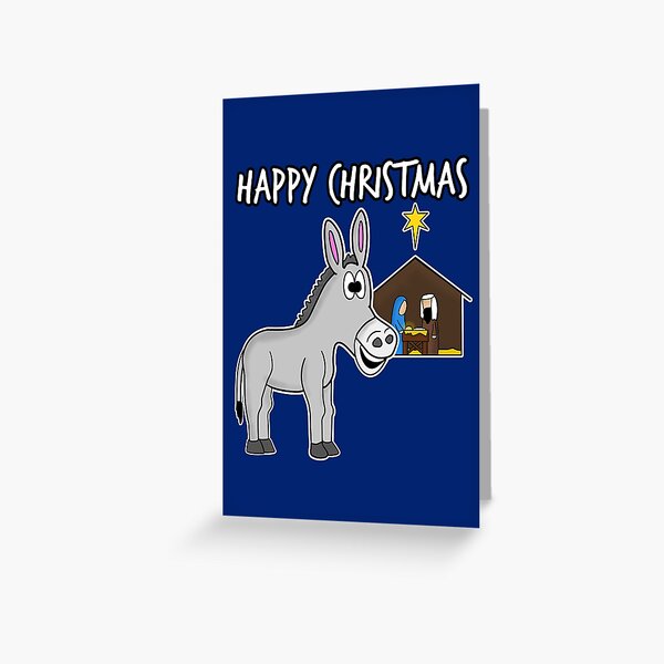Artikel-Vorschau von Weihnachten Esel Krippenlieder Christian Church Humor, designt und verkauft von doodlerob.