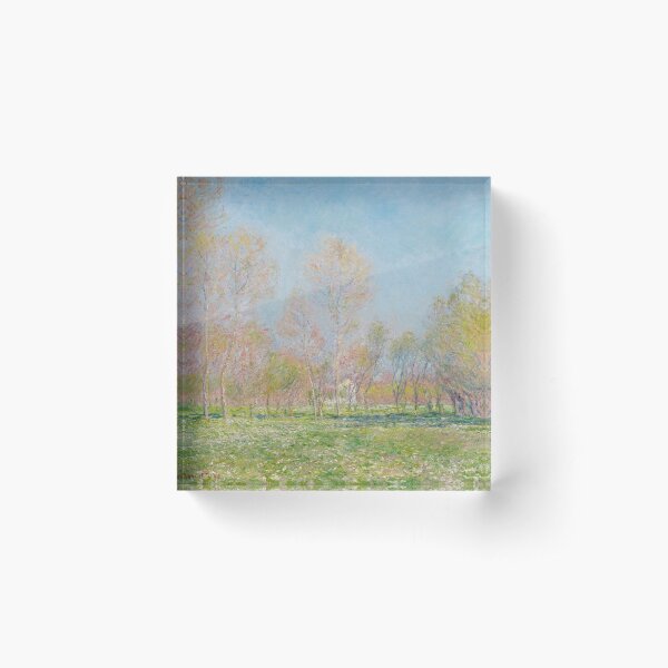 Aperçu de l'œuvre Tableau Impressionniste Printemps à Giverny (1890) de Claude Monet créée et vendue par Designedbysm.