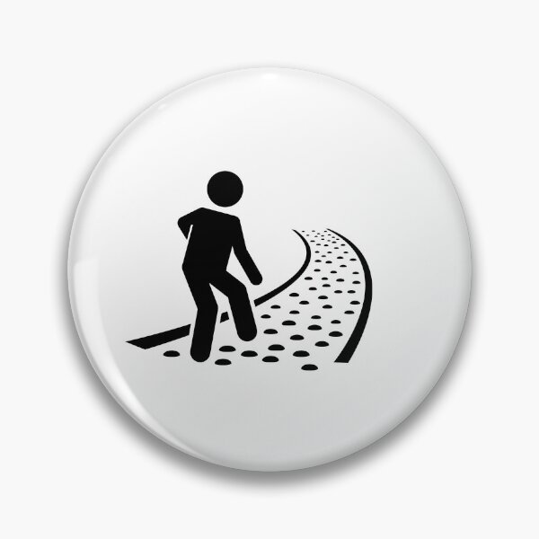 Item preview, Man Walking On Reflexology Stone Path - Stickman designed and sold by Stickman--.