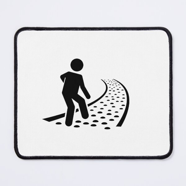 Item preview, Man Walking On Reflexology Stone Path - Stickman designed and sold by Stickman--.