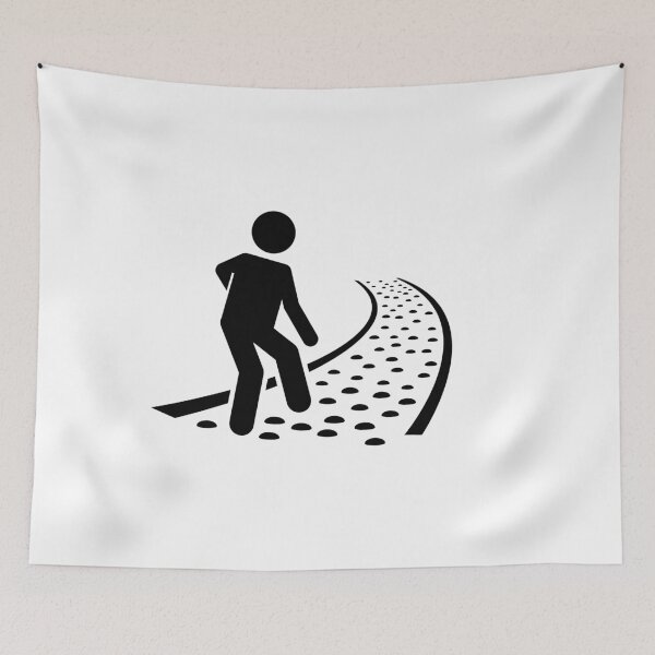 Item preview, Man Walking On Reflexology Stone Path - Stickman designed and sold by Stickman--.