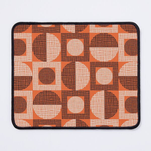 Item preview, Textured Mid-century Circles No.15 Orange designed and sold by QuestingPixel.