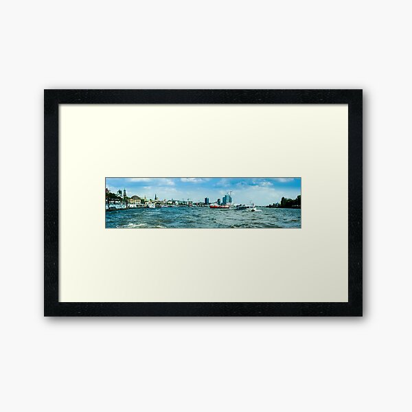 hamburger hafen 01 Framed Art Print