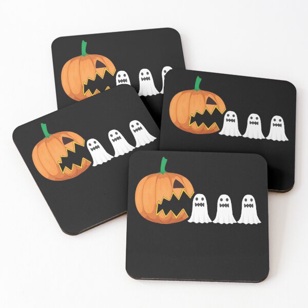 Item preview, Funny Pumpkin chasing ghosts for Halloween designed and sold by alaechamlal.