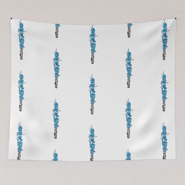 Item preview, floral lightsaber blue designed and sold by akamandyy.