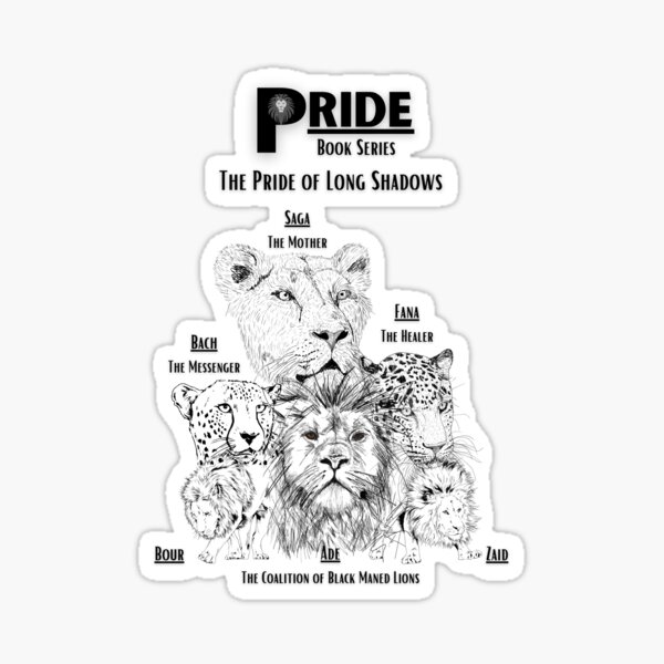 The Pride of Long Shadows With Character Names Sticker