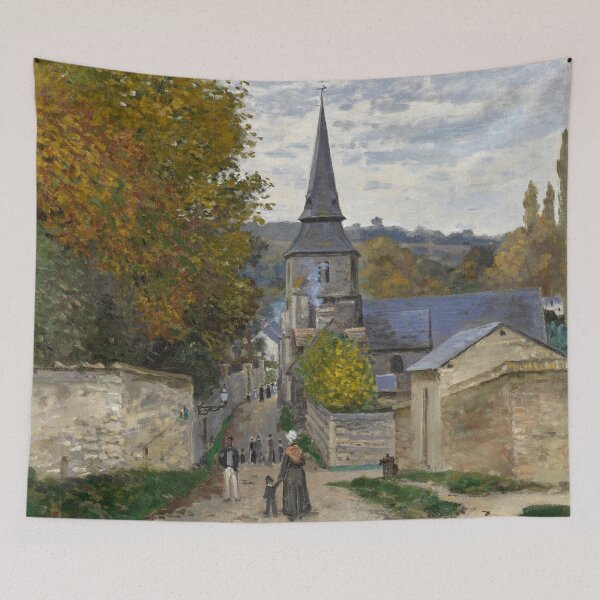 Aperçu de l'œuvre Peinture Impressionniste Rue à Sainte-Adresse (1867) Par Claude Monet créée et vendue par Designedbysm.