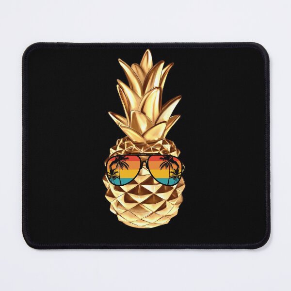 Item preview, Gold Pineapple With Sunglasses Summer Aloha Beach Hawaii designed and sold by AlexaTees.