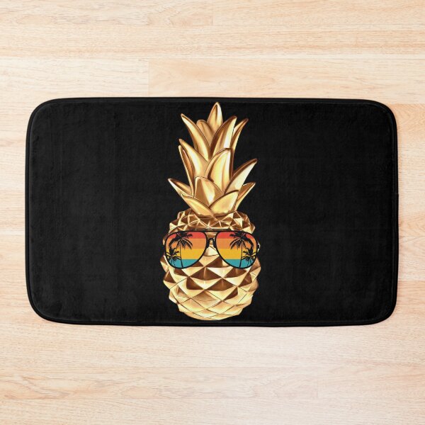 Item preview, Gold Pineapple With Sunglasses Summer Aloha Beach Hawaii designed and sold by AlexaTees.