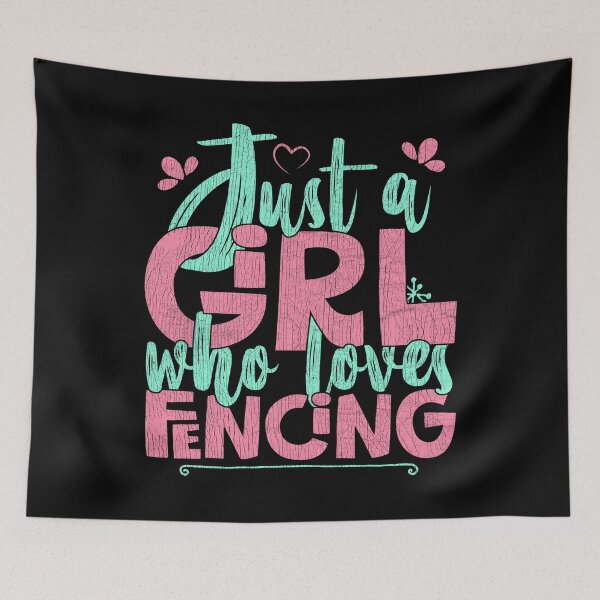 Item preview, Just A Girl Who Loves Fencing Gift graphic designed and sold by theodoros20.