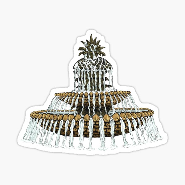 Item preview, Waterfront Park Pineapple Fountain - Charleston, SC designed and sold by Elizabeth Weglein.