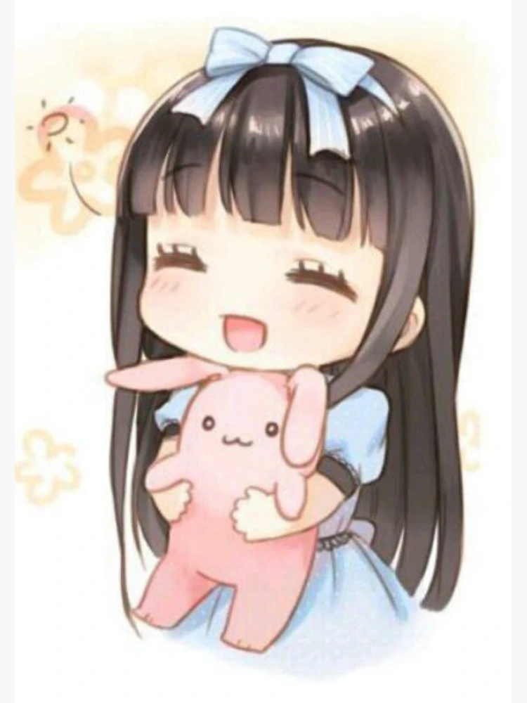 cute anime girls 2 Sticker for Sale by LittlePunctShop