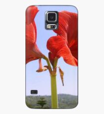 Larger than Life Orange Amaryllis Lilly Case/Skin for Samsung Galaxy
