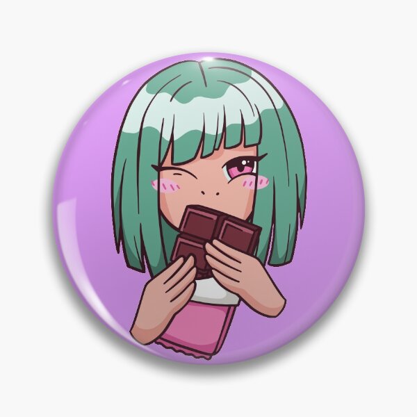 Item preview, Chocolate Bar Anime Girl designed and sold by Cute and Funny Animal Art Designs.