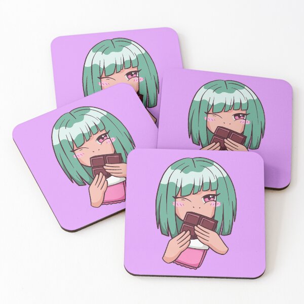 Item preview, Chocolate Bar Anime Girl designed and sold by Cute and Funny Animal Art Designs.