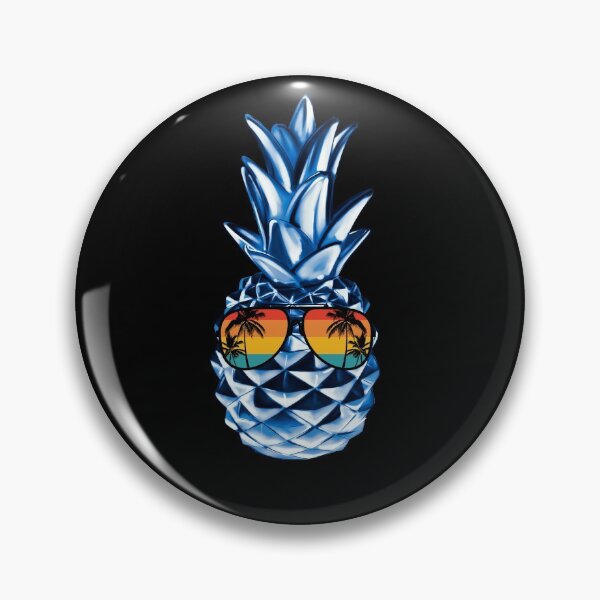 Item preview, Blue Pineapple With Sunglasses Summer Aloha Beach Hawaii designed and sold by AlexaTees.