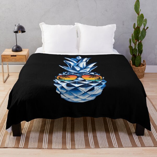 Item preview, Blue Pineapple With Sunglasses Summer Aloha Beach Hawaii designed and sold by AlexaTees.