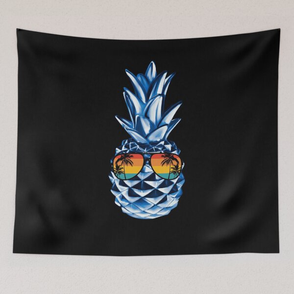 Item preview, Blue Pineapple With Sunglasses Summer Aloha Beach Hawaii designed and sold by AlexaTees.