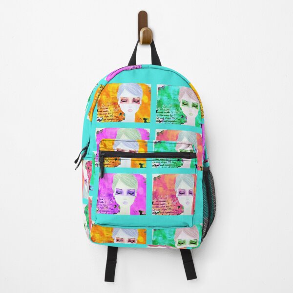 Item preview, Cute female face art sticker pack - "Life is an untweetable condition" design by CoolCleverCute designed and sold by CoolCleverCute.