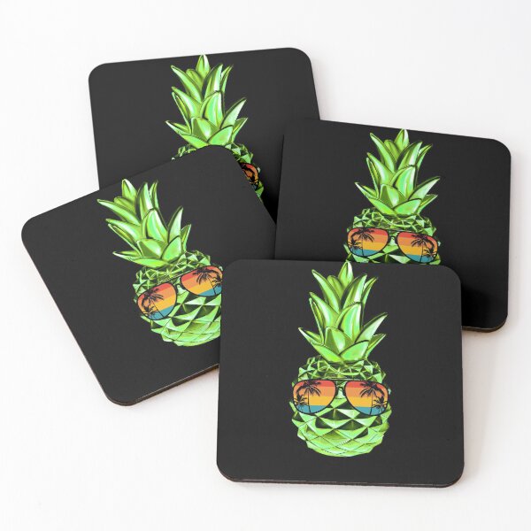 Item preview, Green Pineapple With Sunglasses Summer Aloha Beach Hawaii designed and sold by AlexaTees.