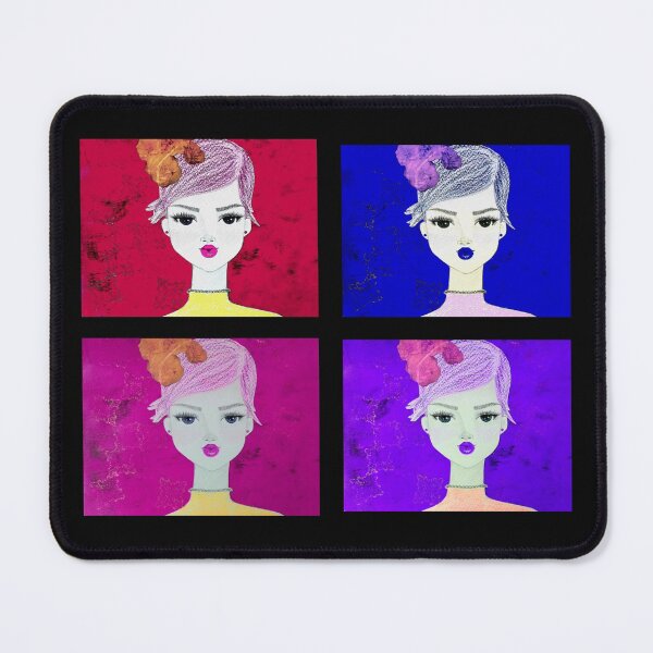 Item preview, Cute female face art sticker pack - "Boo to you too" design by CoolCleverCute designed and sold by CoolCleverCute.