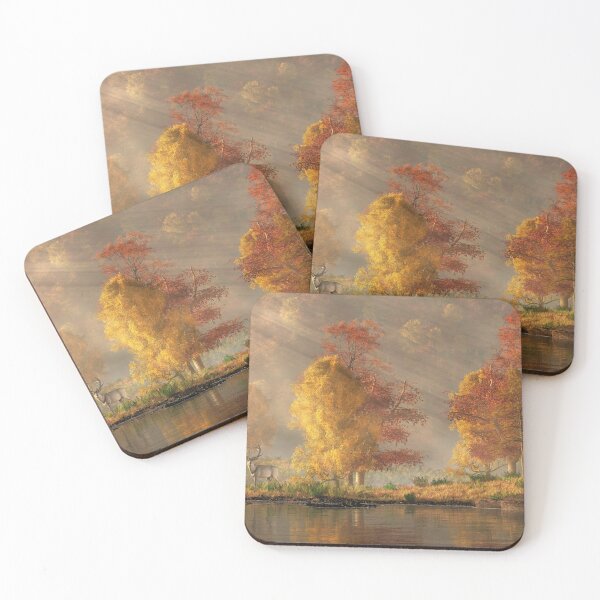 Item preview, White Hart in an Autumn Valley designed and sold by Daniel Eskridge.