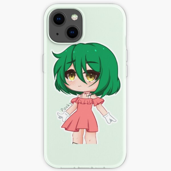 Gacha Girl with Green Hair iPhone Soft Case