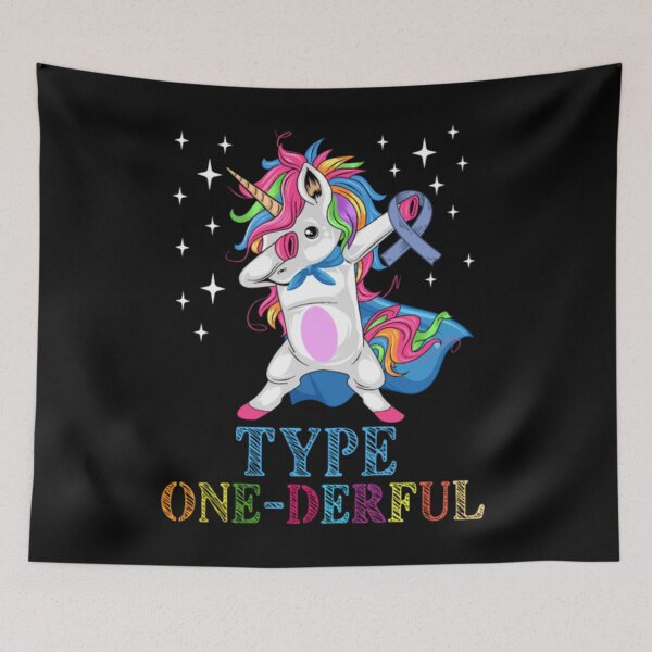 Item preview, Type One-Derful Unicorn Diabetes Awareness designed and sold by haodon79.