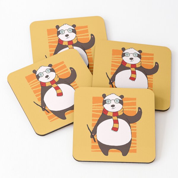 Item preview, Giant Panda Wearing Scarf designed and sold by Cute and Funny Animal Art Designs.