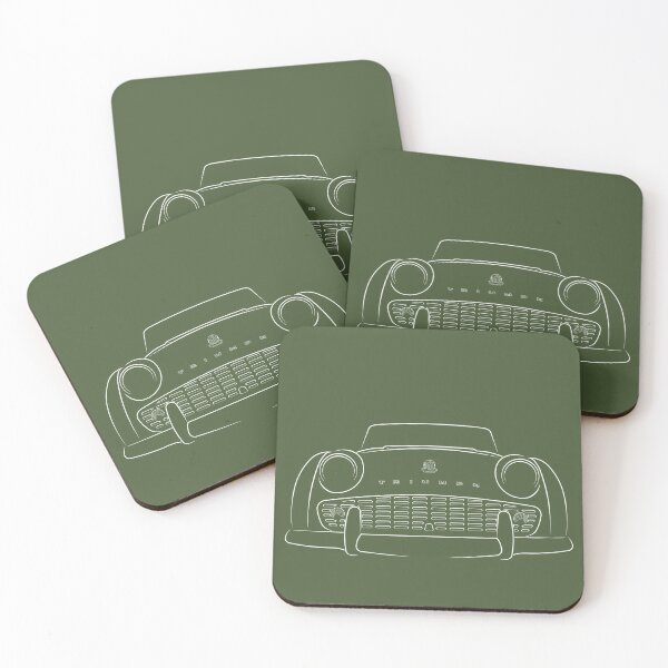 Item preview, Triumph TR3 - front stencil, white designed and sold by mal-photography.