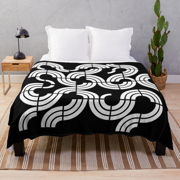 Item preview, Swirl black and white pattern designed and sold by Aimio.