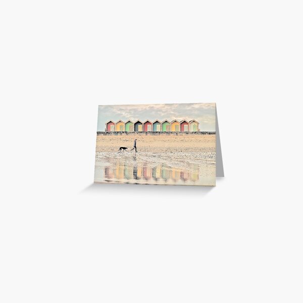 Walking the Whippet Greeting Card