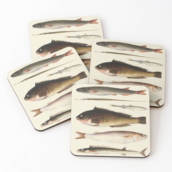 Item preview, Vintage watercolour fish designed and sold by design-emporium.