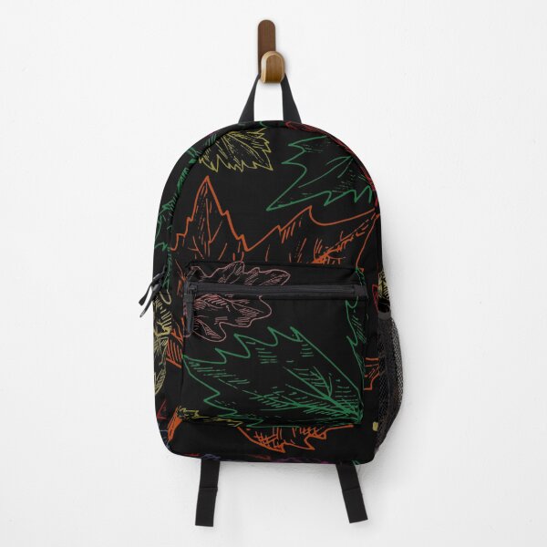 Item preview, Autumn Leaves Detail Pattern neon multicolor designed and sold by cutecrazytshirt.