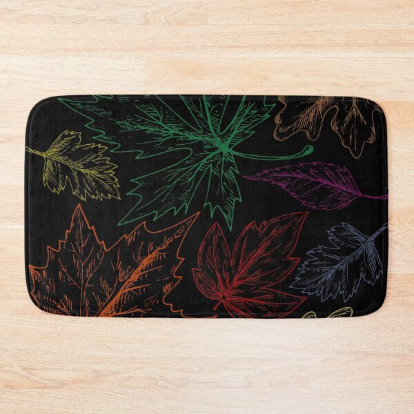 Item preview, Autumn Leaves Detail Pattern neon multicolor designed and sold by cutecrazytshirt.