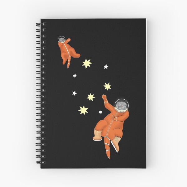 Item preview, Cats astronauts in an orange spacesuit among the stars designed and sold by KateQR.