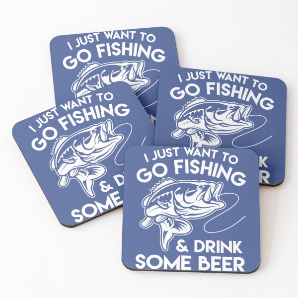 Item preview, i just want to go fishing drink some beer     designed and sold by CharmbyMA.